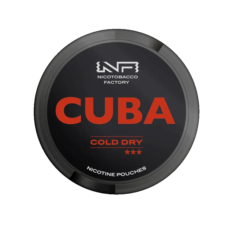 SNUS CUBA Black Cold Dry 43mg (20 sachets)
