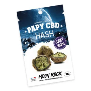 MOON ROCK CBD en pochette collector Doypack PAPY CBD