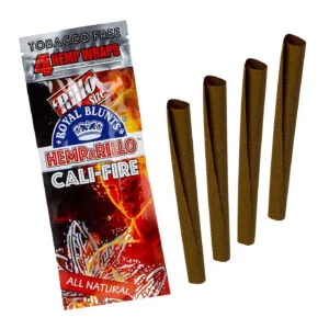 Sachet de 4 Royal Blunts HEMPARILLO aromatisés CALI FIRE