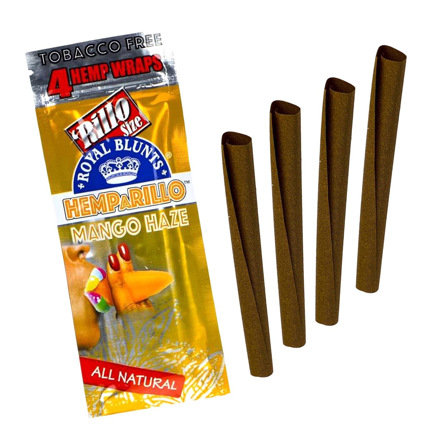 Sachet de 4 Royal Blunts HEMPARILLO aromatisés MANGO HAZE