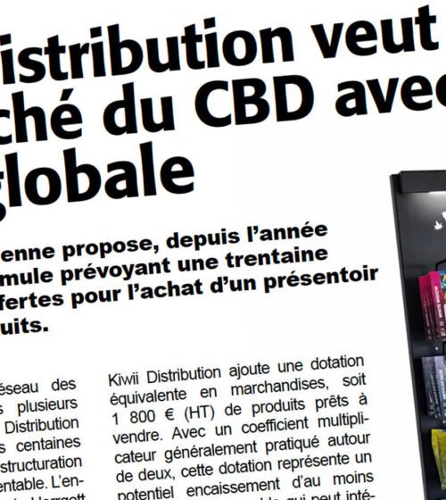 Offre CBD pour les buralistes proposée par KIWII DISTRIBUTION, parue dans le magasine Le Losange de Mai 2026