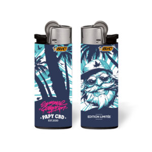 Briquet BIC Papy CBD J25 Bleu ciel pas cher