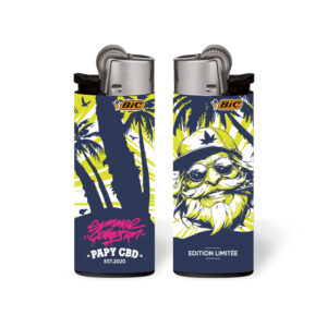 Briquet BIC Papy CBD J25 Jaune vert