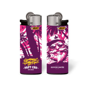 Briquet BIC Papy CBD J25 Rose fushia