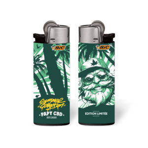 Briquet BIC Papy CBD J25 Vert emeraude
