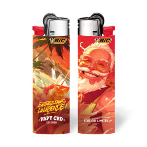 Briquet BIC Papy CBD J26 Orange Bud