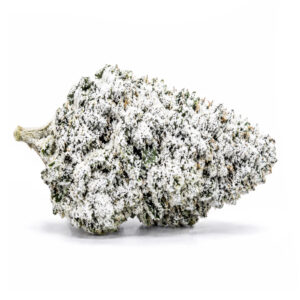 Fleurs CBD indoor CRYSTAL WHITE boostée en CBN avec une couleur blanche